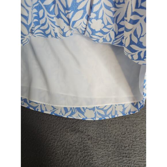 STS Sail to Sable Women’s‎ Blue Smocked Ruffle Top Blouse Sz XS Embroidered NWT - Picture 7 of 11